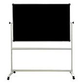 Меловая чёрная магнитная доска, 150х100 см, на подставке