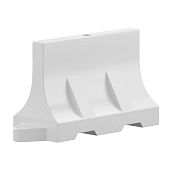 дорожный водоналивной полностью барьер блок 120*50*75см белый