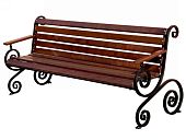 Скамейка скамья лавочка лавка Французская лоза с подлокотником